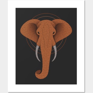 Orange Elephant Posters and Art